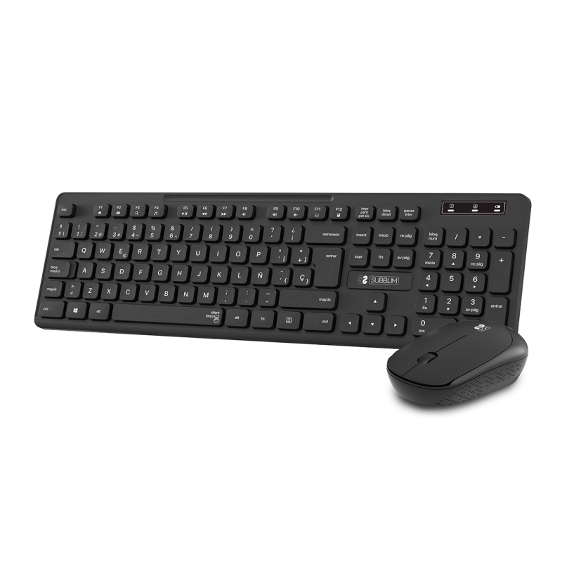 COMBO TECLADO RATON SUBBLIM BUSINESS SLIM SILENCIOSO RF INALAMBRICO NEGRO