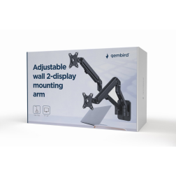 AJUSTABLE WALL DISPLAY MOUNTING ARM UP TO 27"? 7 KG