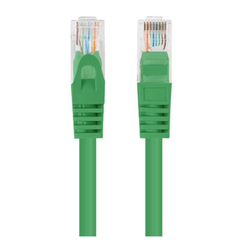 CABLE RED LANBERG LATIGUILLO CAT-6 UTP 7-5M VERDE FLUKE PASSED