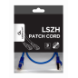 CABLE RED S-FTP GEMBIRD CAT 6A LSZH AZUL 0,5 M
