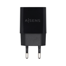 CARGADOR USB AISENS 10W ALTA EFICIENCIA 5V 2A NEGRO