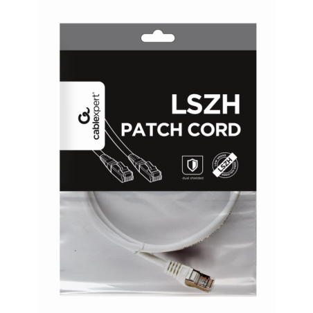 CABLE RED S-FTP GEMBIRD CAT 6A LSZH BLANCO 1 M