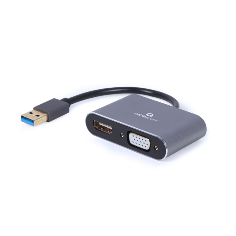ADAPTADOR DE PANTALLA GEMBIRD USB A HDMI , VGA, GRIS ESPACIAL ADAPTADOR DE PANTALLA GEMBIRD USB A HDMI , VGA, GRIS ESPACIAL
