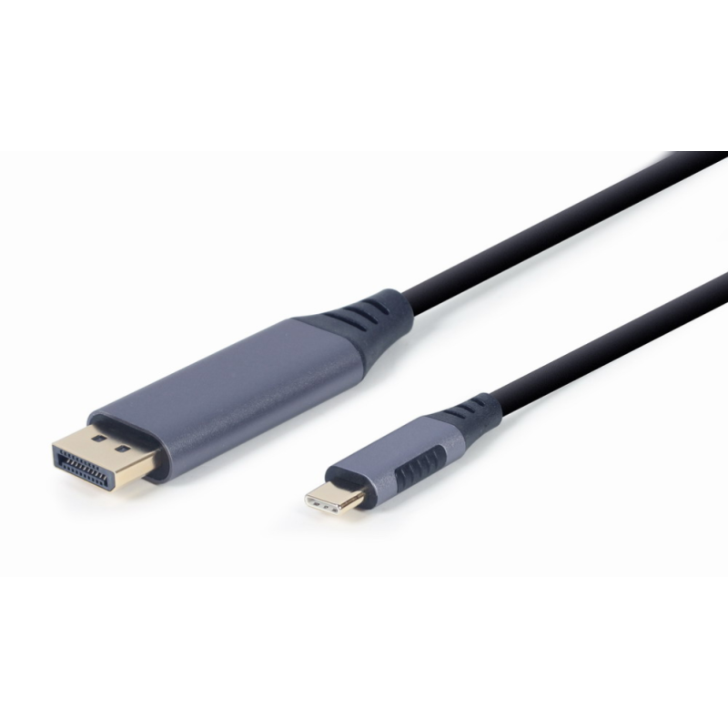 CABLE ADAPTADOR GEMBIRD USB TIPO C A DISPLAYPORT MACHO, GRIS ESPACIAL, 1,8 M CABLE ADAPTADOR GEMBIRD USB TIPO C A DISPLAYPORT MACHO, GRIS ESPACIAL, 1,8 M