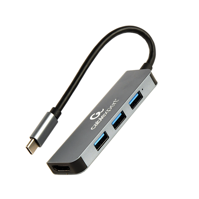 ADAPTADOR MULTIPUERTO GEMBIRD USB TIPO C 2 EN 1 HUB , HDMI