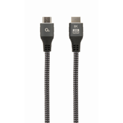 CABLE TRENZADO HDMI 2-1 8K 60HZ GEMBIRD SELECT PLUS SERIES CON ETHERNET 2M NEGRO