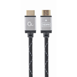 CABLE TRENZADO HDMI 2-0 4K 60HZ GEMBIRD SELECT PLUS SERIES CON ETHERNET 3M NEGRO