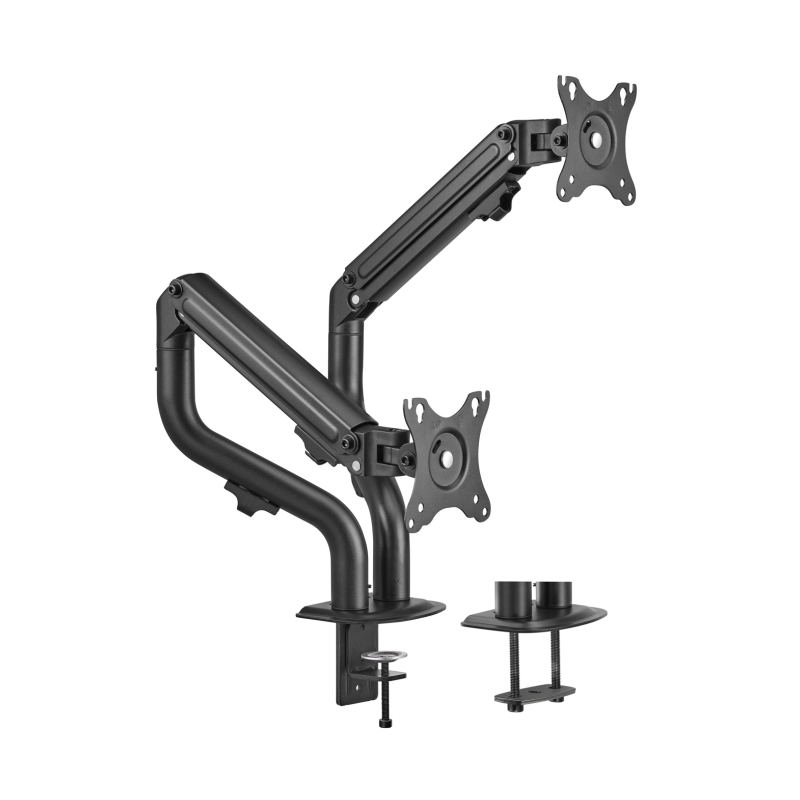 SOPORTE MONITOR AISENS CONTRAPESO GIRATORIO INCLINABLE 2 MONITOR TV 8KG 17?-32?