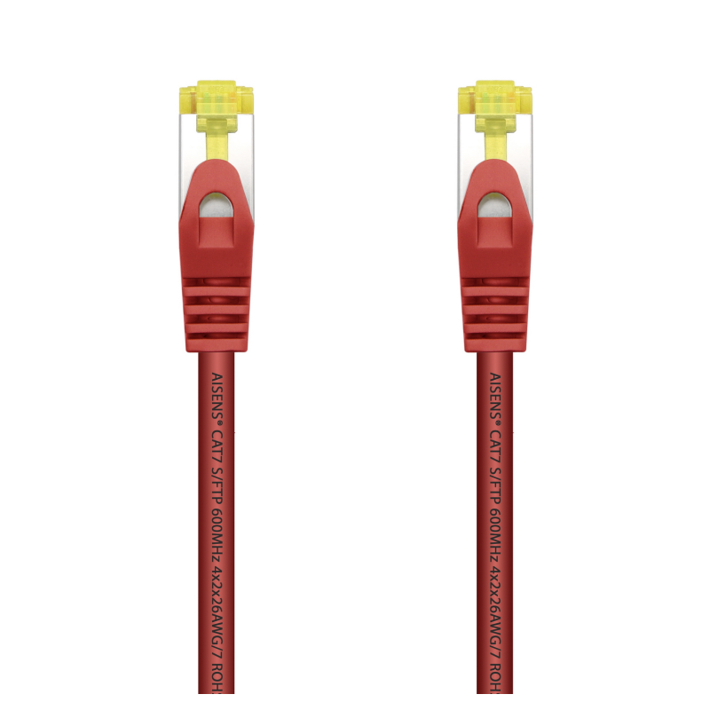 CABLE RED AISENS LATIGUILLO RJ45 LSZH CAT-7 SFTP PIMF 1-0M ROJO CABLE RED AISENS LATIGUILLO RJ45 LSZH CAT-7 SFTP PIMF 1-0M ROJO