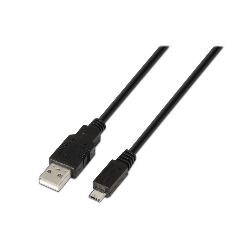 CABLE AISENS USB 2-0 TIPO A-M-MICRO B-M NEGRO 3-0M CABLE AISENS USB 2-0 TIPO A-M-MICRO B-M NEGRO 3-0M