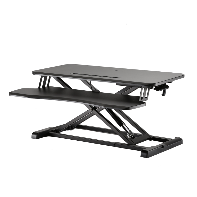 MESA EWENT DE TRABAJO SIT STAND DE ALTURA REGULABLE CON BANDEJA PARA TECLADO