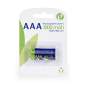 PILAS AAA GEMBIRD NI-MH RECHARGEABLE 1000MAH 2PCS BLISTER PACK
