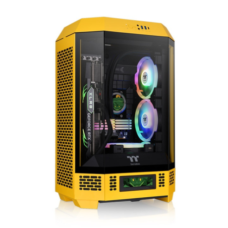 CAJA THERMALTAKE THE TOWER 300 MINI-ITX 2XUSBA 3-2 SIN FUENTE BUMBLEEBEE