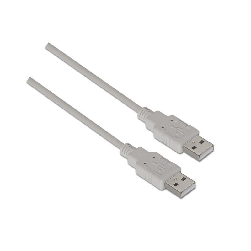 Cable USB 2-0 Aisens A101-0021- USB Macho - USB Macho- 1m- Beige Cable USB 2-0 Aisens A101-0021- USB Macho - USB Macho- 1m- Beige