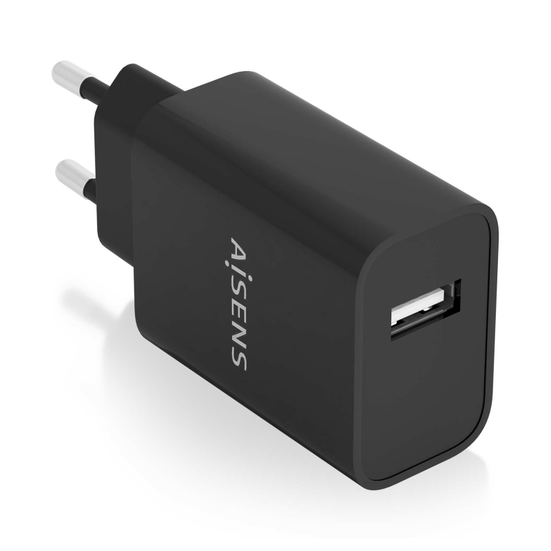 CARGADOR AISENS USB 10W ALTA EFICIENCIA 5V-2A NEGRO CARGADOR AISENS USB 10W ALTA EFICIENCIA 5V-2A NEGRO