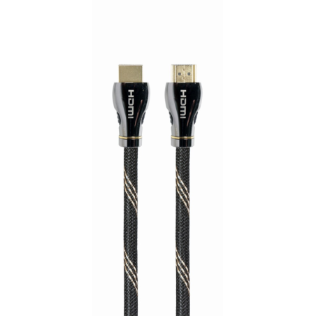 CABLE HDMI 2-1 8K 60HZ GEMBIRD CCBP-HDMI8K-3M PREMIUM TRENZADO ETHERNET 3M NEGRO