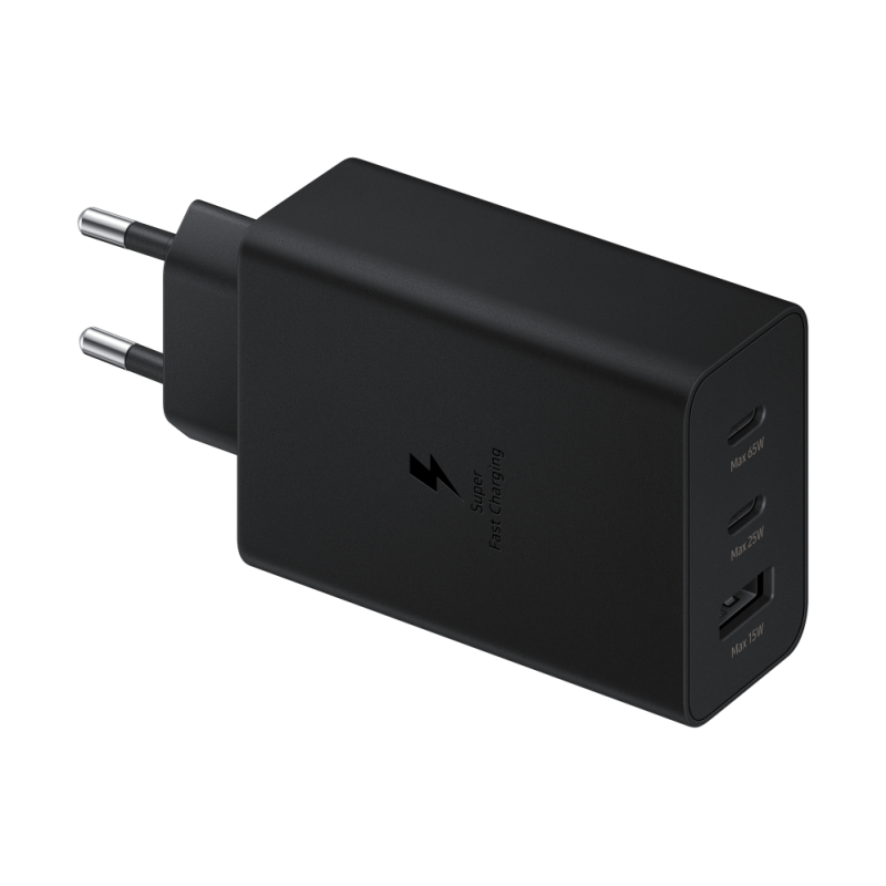 CARGADOR TRIO SAMSUNG EP-T65302XUSB-C 1XUSB-A 65W NEGRO SIN CABLE