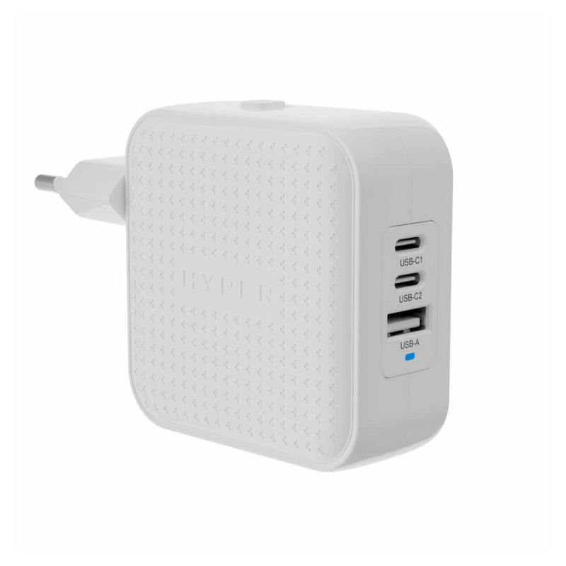 HYPER 70W USB-C GAN TRAVEL CHARGER (3C+1A) - WHITE