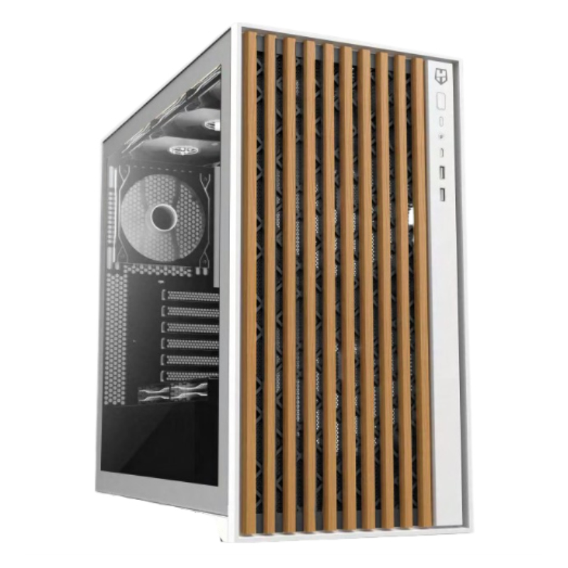 CAJA ATX NOX HUMMER ELEMENT MADERA BLANCO