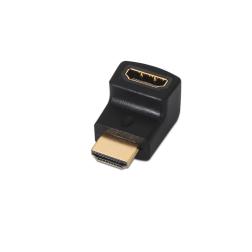 ADAPTADOR ACODADO HDMI(A)H A HDMI(A)M AISENS NEGRO