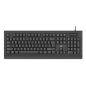 TECLADO EWENT CON LECTOR DNI QWERTY ES USB NEGRO