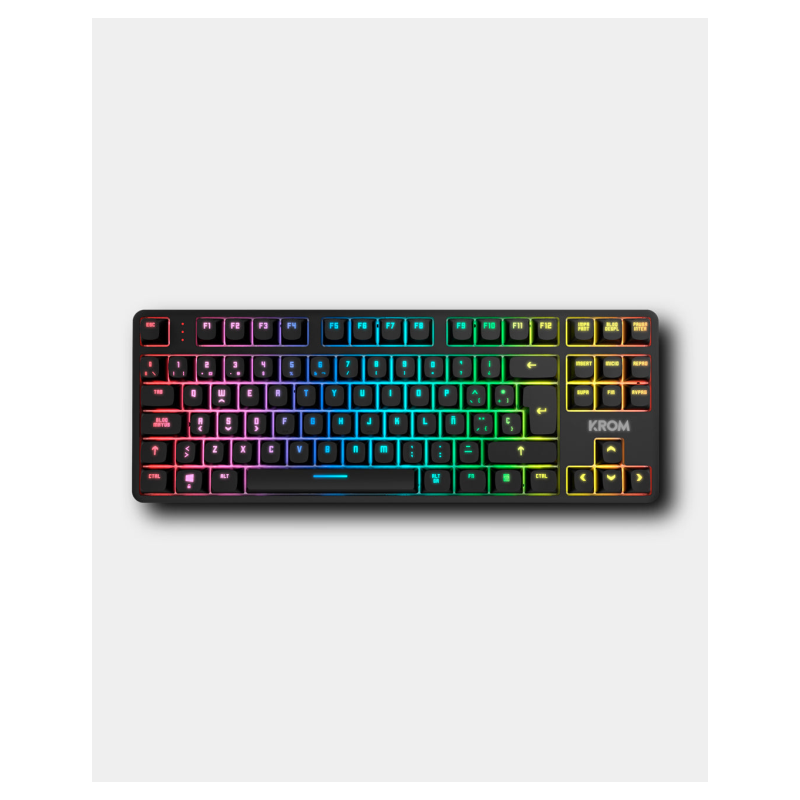 TECLADO KROM KERNEL PRO MINI INALAMBRICO RETROILUMINADO MECANICO NEGRO