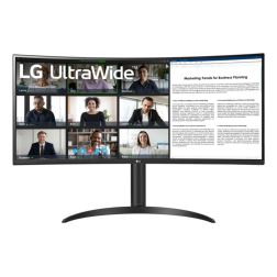 MONITOR LG 34WR55QK-B 34" LED UWQHD 5MS CURVO NEGRO HDMI X2 USB-C REGULABLE VESA