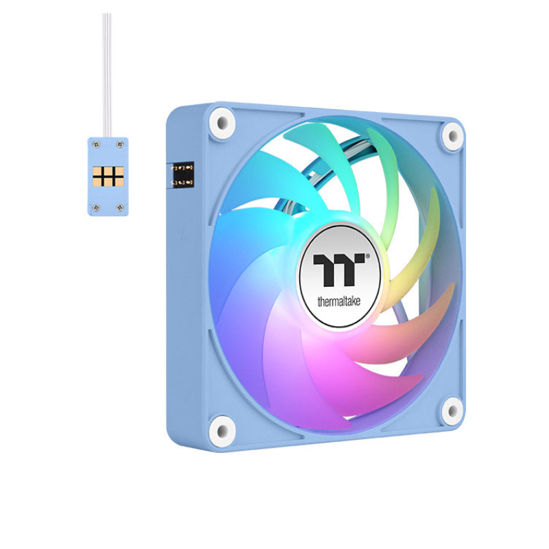 VENTILADOR MAGNETICO DE CAJA THERMALTAKE CT120 EX ARGB 3XVENT AZUL HYDRANGEA