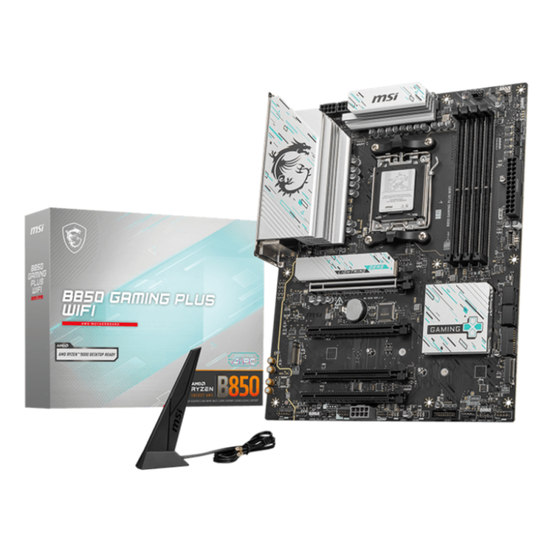 PLACA BASE MSI B850 GAMING PLUS WIFI PCI-E x16 Gen5, M-2 Gen5