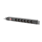 REGLETA LANBERG 1U 16A RACK 19 6X SOCKET SCHUKO NEGRO 2M REGLETA LANBERG 1U 16A RACK 19 6X SOCKET SCHUKO NEGRO 2M