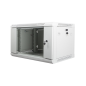 ARMARIO LANBERG MURAL RACK 19" 6U 600X450 FLAT PACK V2 PUERTA CRISTAL GRIS