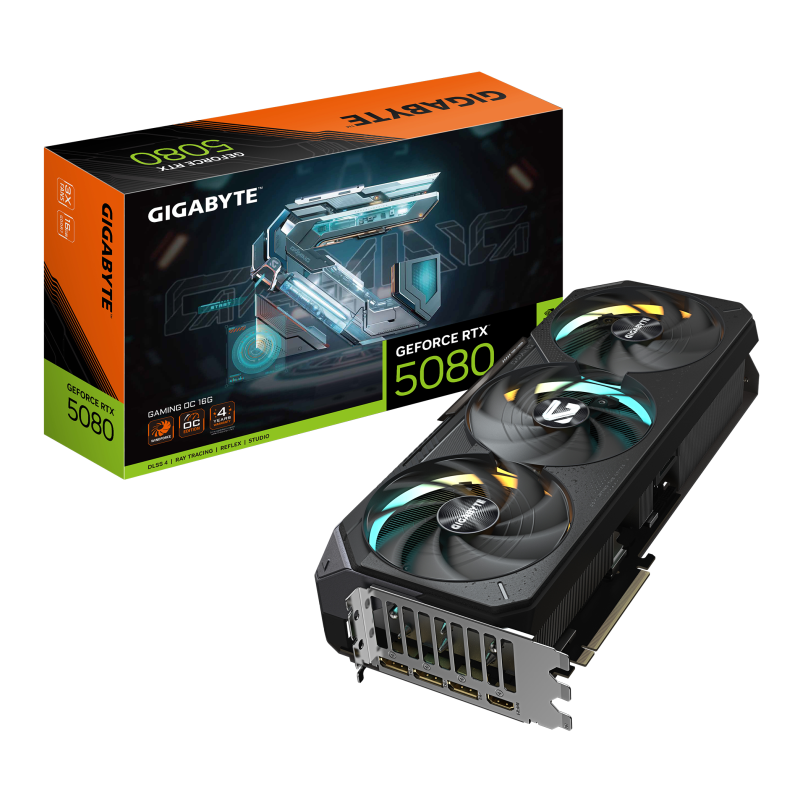 TARJETA GRAFICA GIGABYTE RTX 5080 GAMING OC 16G