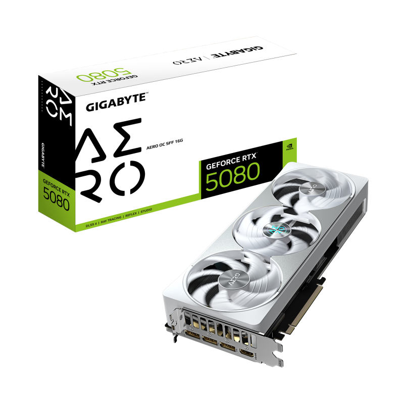 TARJETA GRAFICA GIGABYTE RTX 5080 AERO OC SFF 16G