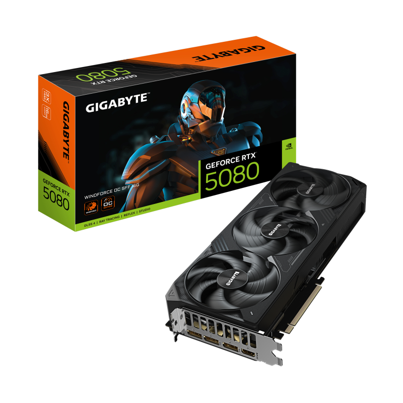 TARJETA GRAFICA GIGABYTE RTX 5080 WINDFORCE SFF 16G
