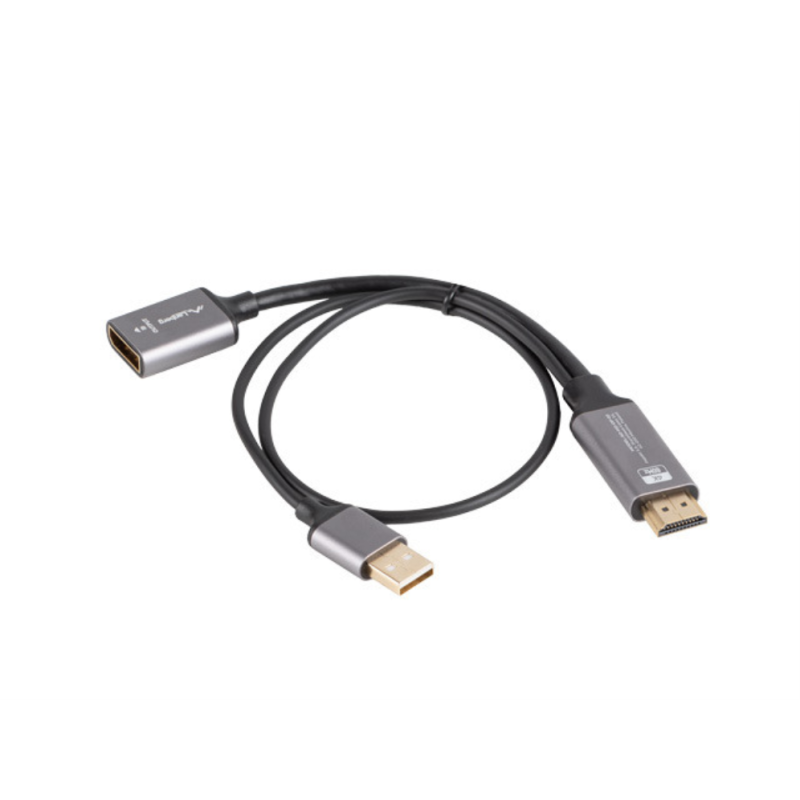 ADAPTADOR LANBERG 4K HDMI MACHO-DISPLAYPORT HEMBRA 20CM ADAPTADOR LANBERG 4K HDMI MACHO-DISPLAYPORT HEMBRA 20CM