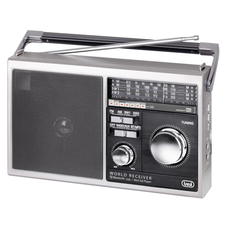 RADIO TREVI MB 749 W PORT- MULTIBANDA RADIO ESTILO RETRO AW-USB METAL GRAY