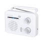 RADIO TREVI RA 7F64 PORTABLE AM-FM RADIO WHITE