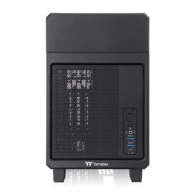 CAJA THERMALTAKE TR100 MINI-ITX USB 3-2 Type-C x 1 USB 3-0 x 2 SN FUENTE NEGRO