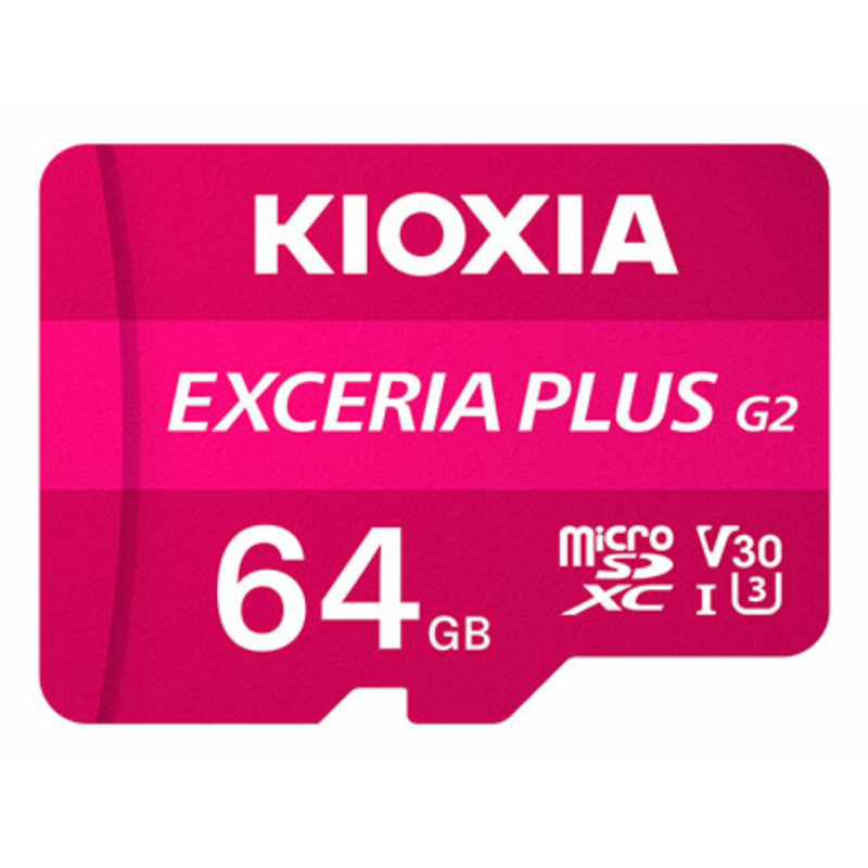 MICRO SD KIOXIA 64GB EXCERIA PLUS G2 UHS-I C10 CON ADAPTADOR MICRO SD KIOXIA 64GB EXCERIA PLUS G2 UHS-I C10 CON ADAPTADOR