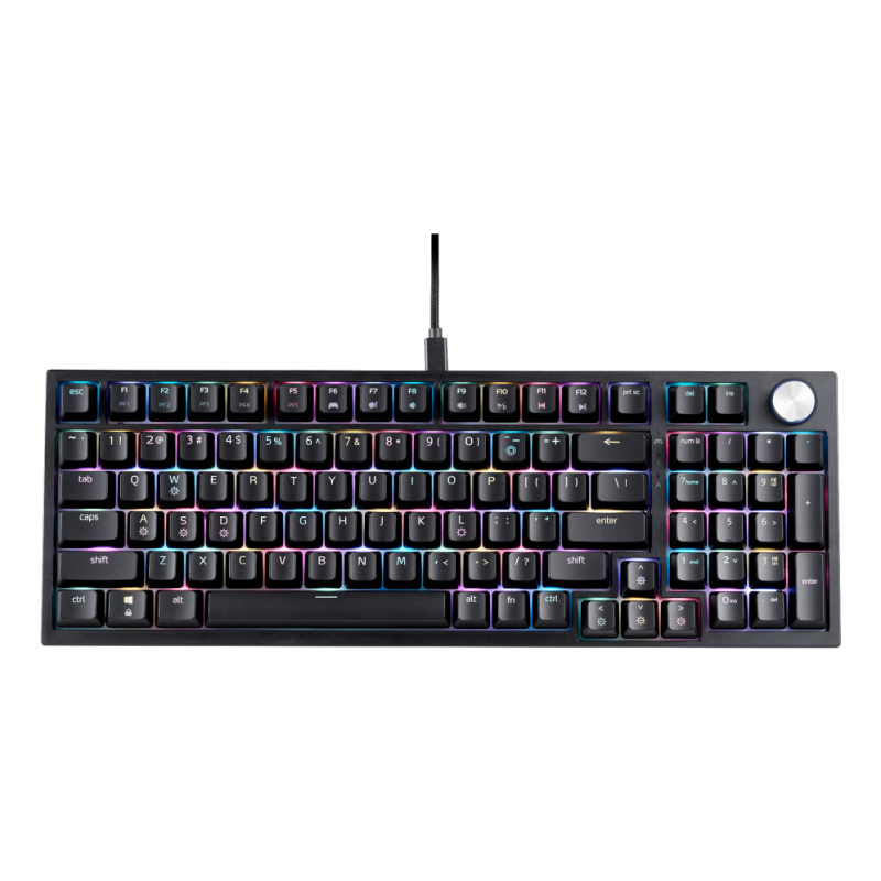 TECLADO GAMING XPG SORCERER ES USB RETROILUMINADO MECANICO NEGRO