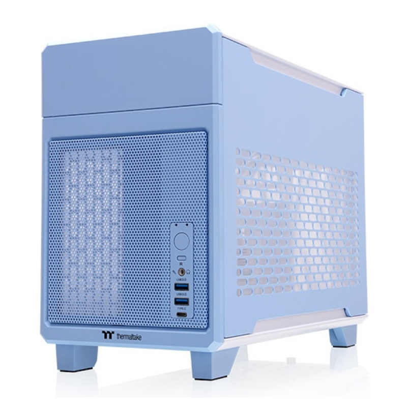CAJA THERMALTAKE TR100 MINI-ITX USB 3-2 C x 1 USB 3-0 x 2 SN FUENTE AZUL