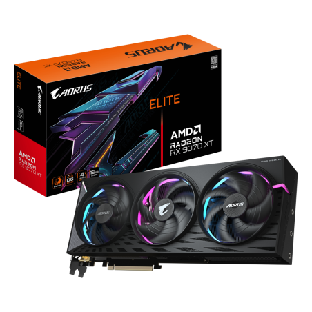TARJETA GRAFICA GIGABYTE RADEON RX 9070XT AORUS E 16G