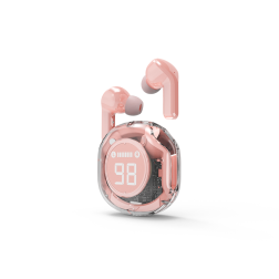 AURICULARES GEMBIRD TWST-01-PK TRANSPARENTES ROSA BT