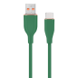 CABLE DE CARGA Y DATOS GEMBIRD USB TIPO C DE SILICONA PREMIUM 1,5 M VERDE