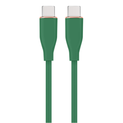 CABLE DE CARGA Y DATOS GEMBIRD (PD) TIPO-C SILICONA ALTA CALIDAD 1,5M VERDE