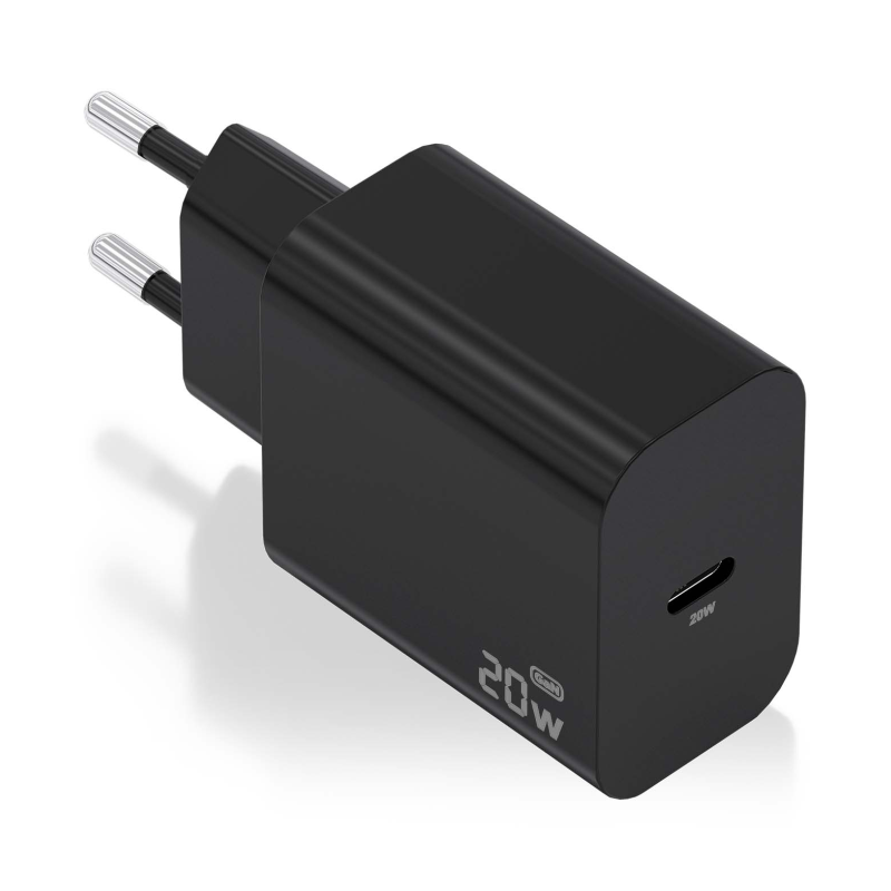 Cargador de Pared GaN Aisens A110-0939- 1xUSB Tipo-C- 20W- Negro Cargador de Pared GaN Aisens A110-0939- 1xUSB Tipo-C- 20W- Negro