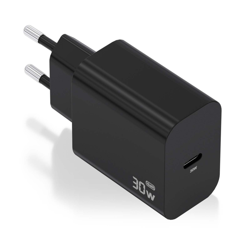 CARGADOR AISENS GAN 30W 1XUSB-C PD3-0 NEGRO