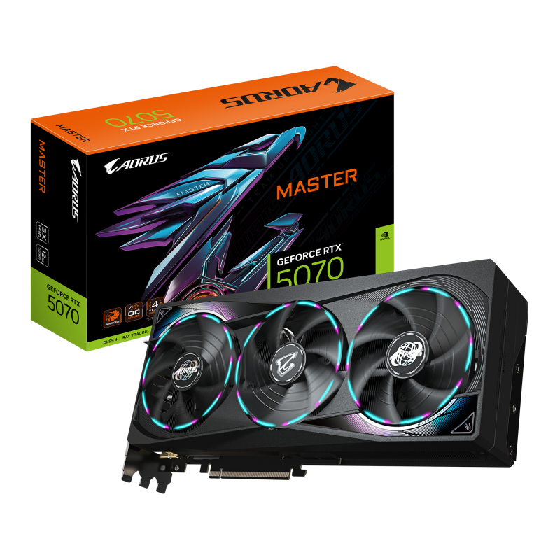 TARJETA GRAFICA GIGABYTE 5070 AERO OC 12GB NEGRO GDDR7
