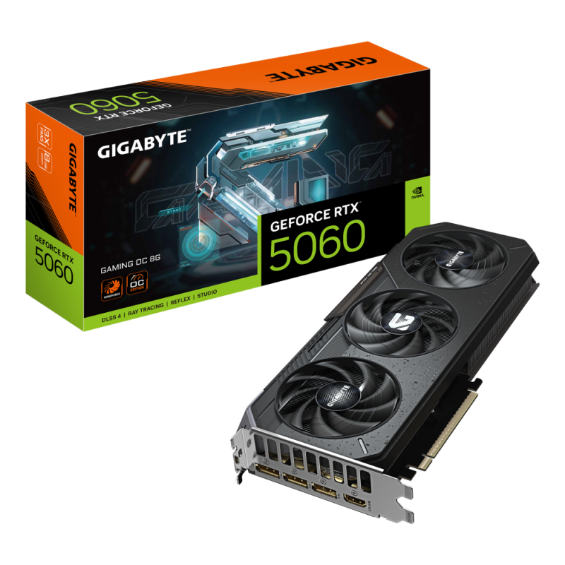 TARJETA GRAFICA GIGABYTE RTX 5060 OC 8GB GDDR7 TARJETA GRAFICA GIGABYTE RTX 5060 OC 8GB GDDR7