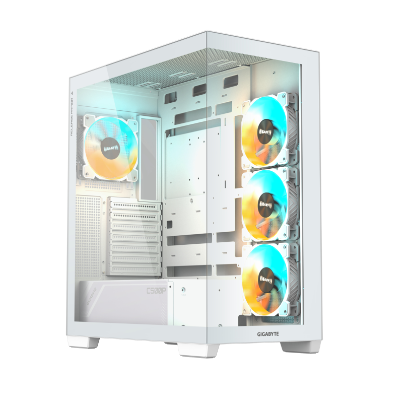 CAJA GIGABYTE C500 PANORAMIC STLEATH ATX 4 VENT 120MM BLANCA
